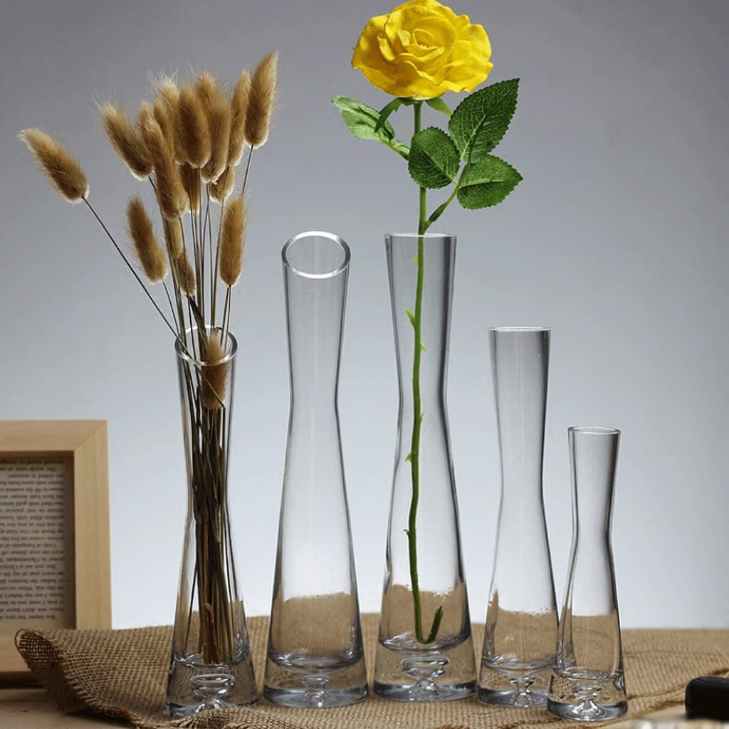 花瓶　水刺し　透明な茶黄色 花瓶 水刺し 透明な茶黄色